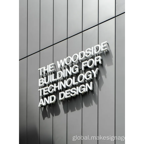 Metal Edging Luminous Characters Metal wrap-around letters Supplier